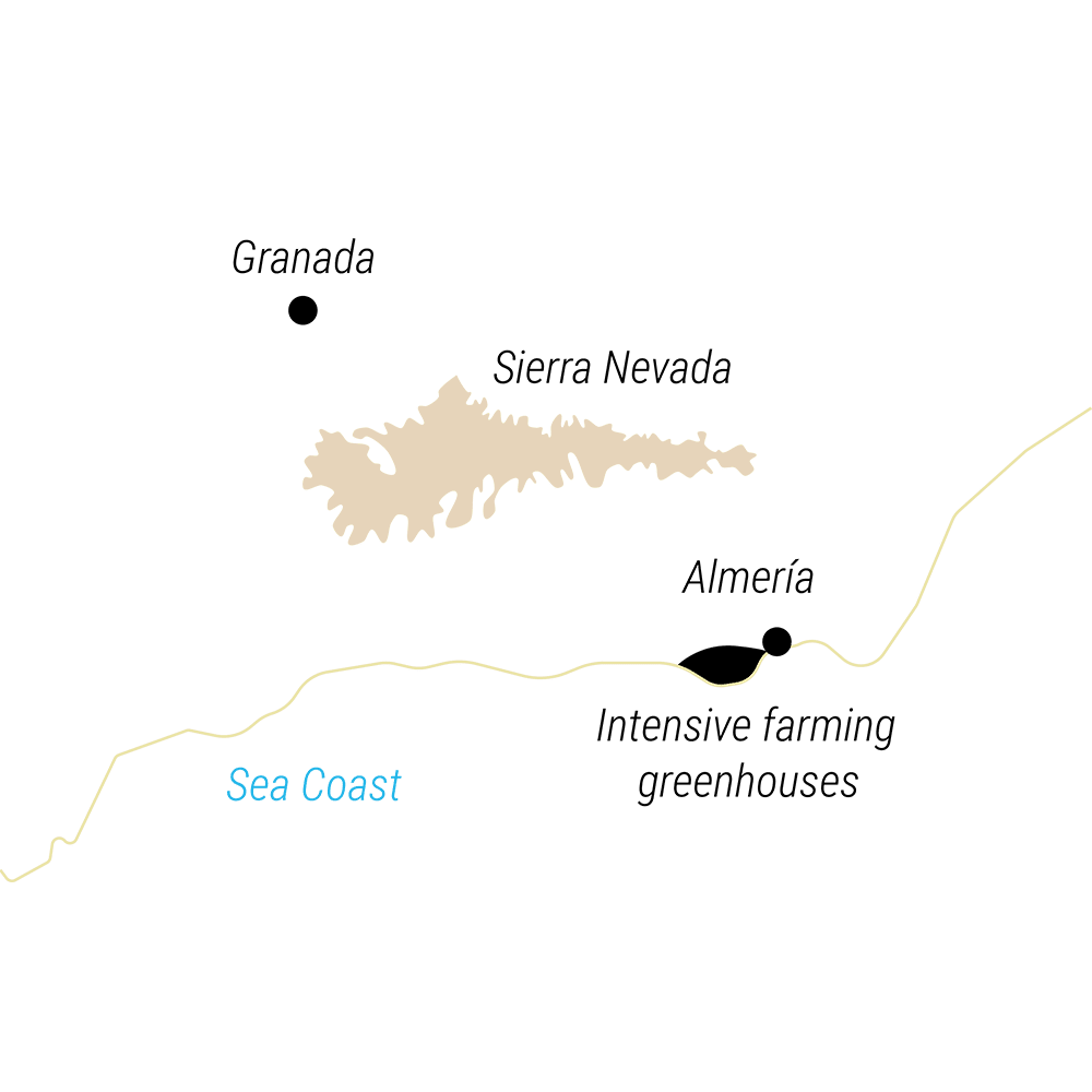 Mapa Sierra Nevada